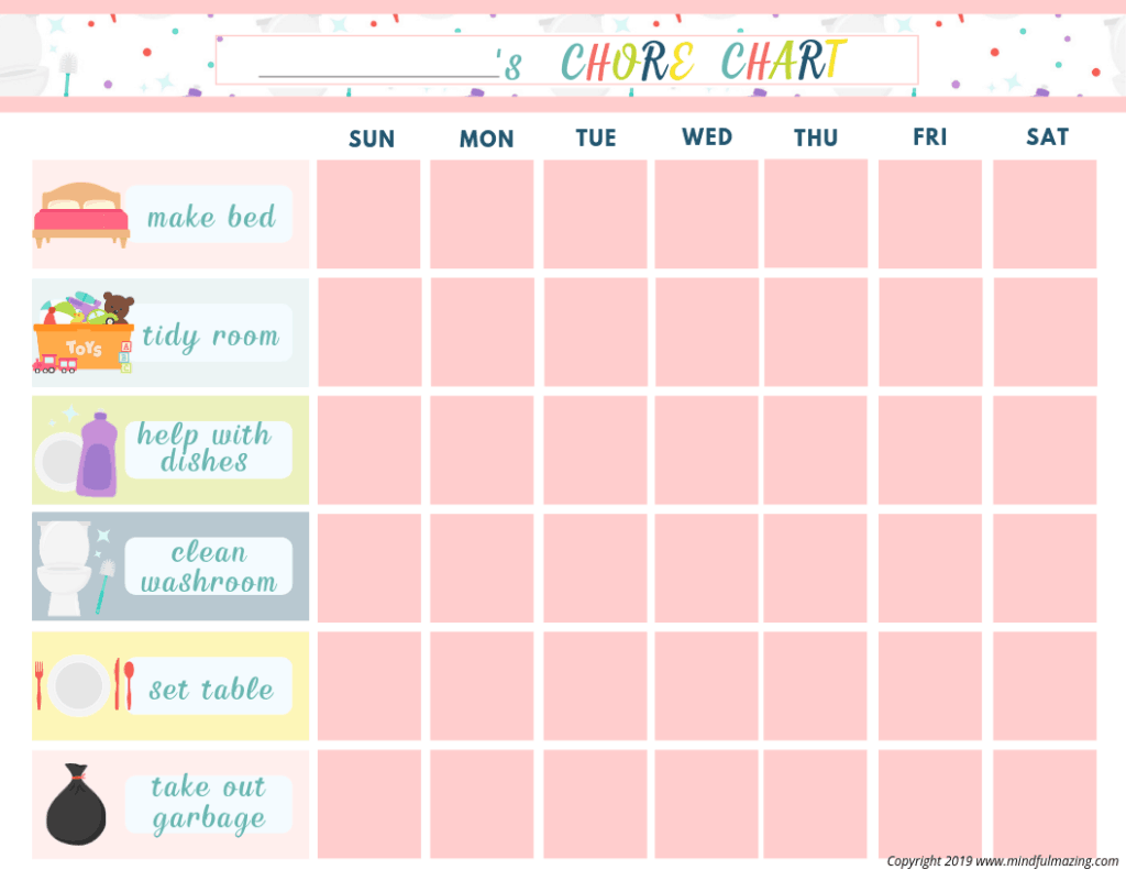 5 Simple Steps To Create A Chore Chart For Kids That Works • Mindfulmazing