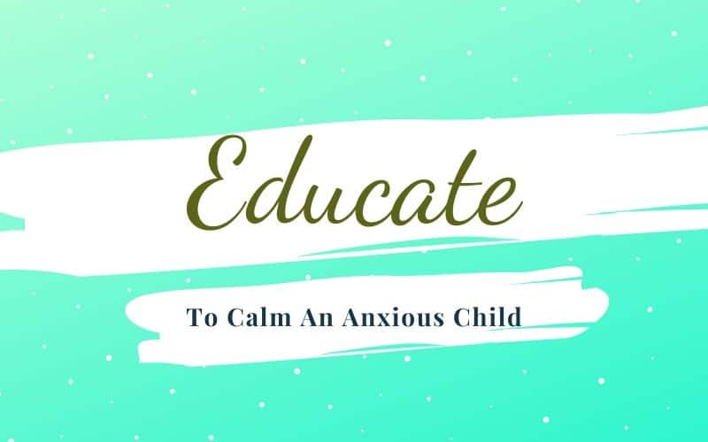 Helping children with anxiety isn't easy! But there are calm down strategies that can ease symptoms of anxiety and help your kiddo feel better. We've got 73 powerful tips to calm an anxious child right here! This epic guide will show you how to help an anxious child, provide anxiety relief for kids and give you an arsenal of tips for anxiety in kids. #anxietyinkids #parentingtips #emotionalregulation #kidstherpay #mentalhealth #anxiety #playtherapy #anxiouskid #worry #anxietycopingskills