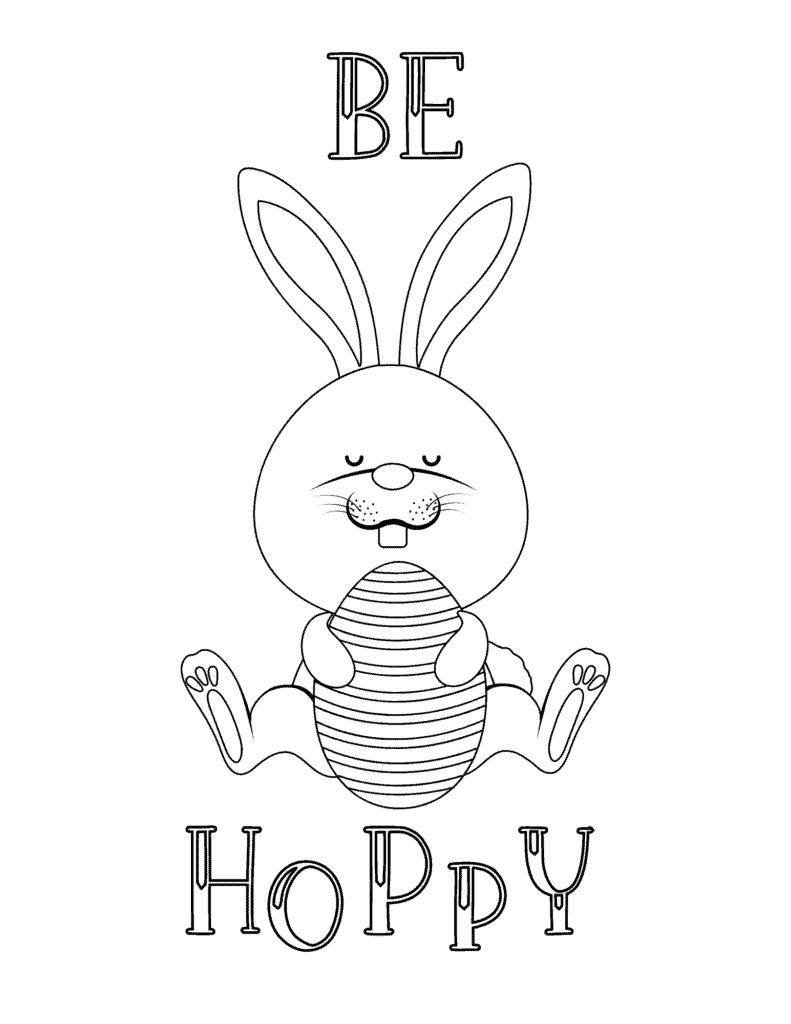 fREE eASTER bUNNY COLORING PAGES