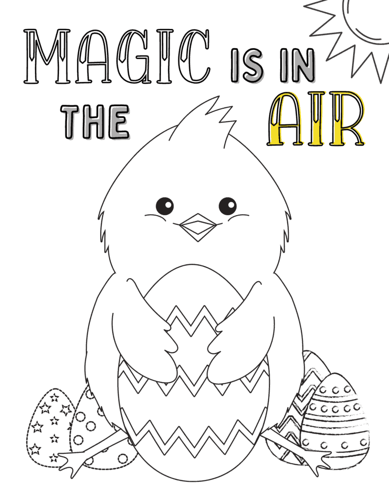 Easter Chick Coloring Pages