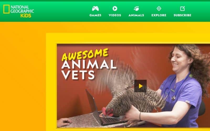 National Geographic website for kids