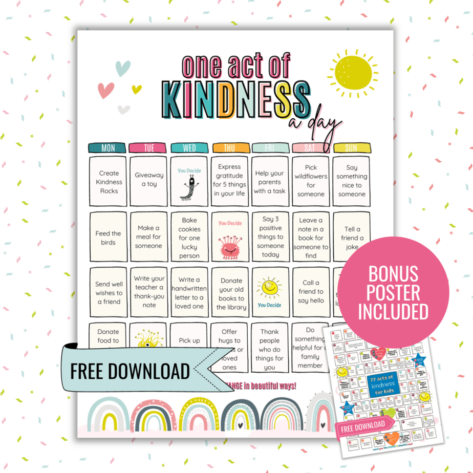 77 Beautiful Acts of Kindness for Kids and Adults •