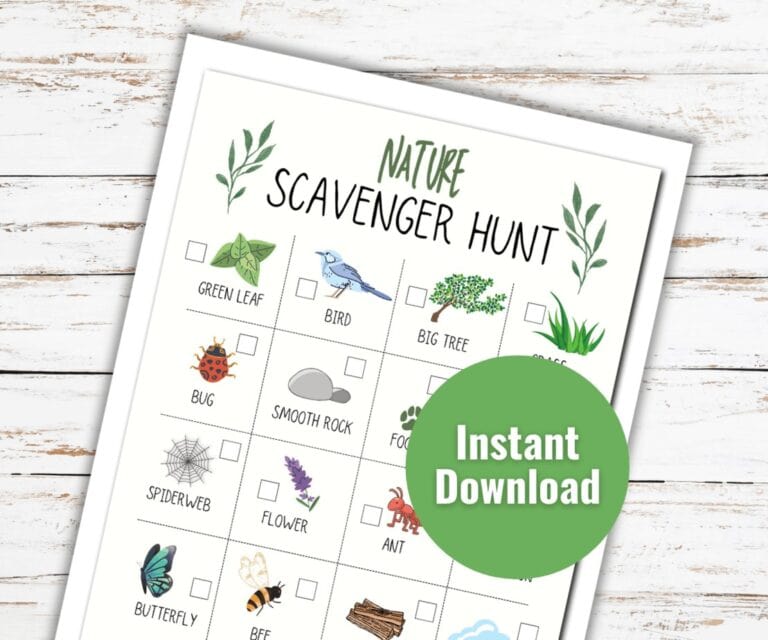 Nature Scavenger Hunt with Kids