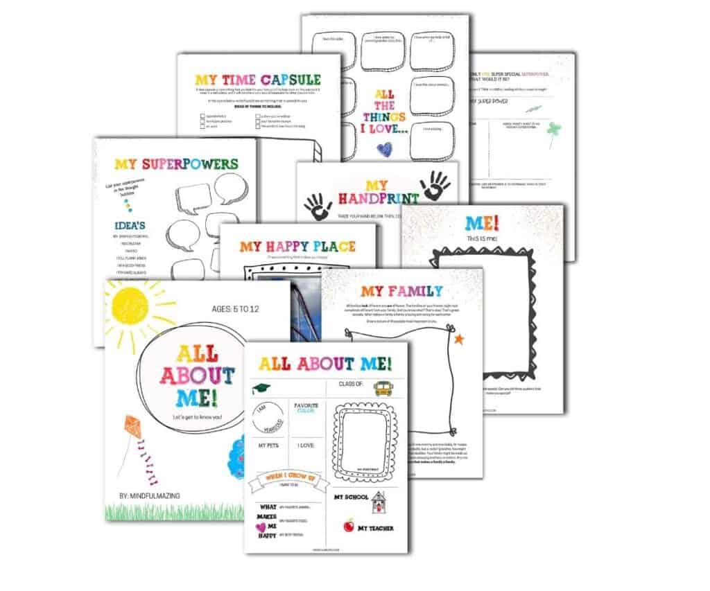 PDF All About Me Printables
