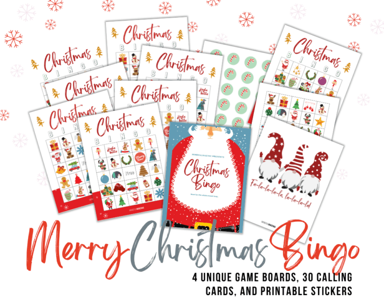 Free Printable Christmas Bingo • Mindfulmazing.com