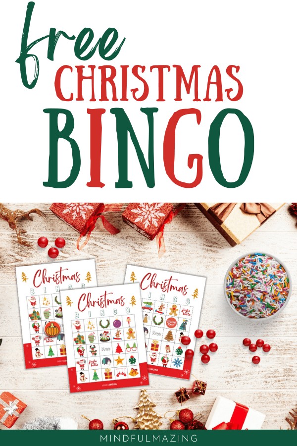30 Free Printable Christmas Bingo Cards For Kids • Mindfulmazing.com
