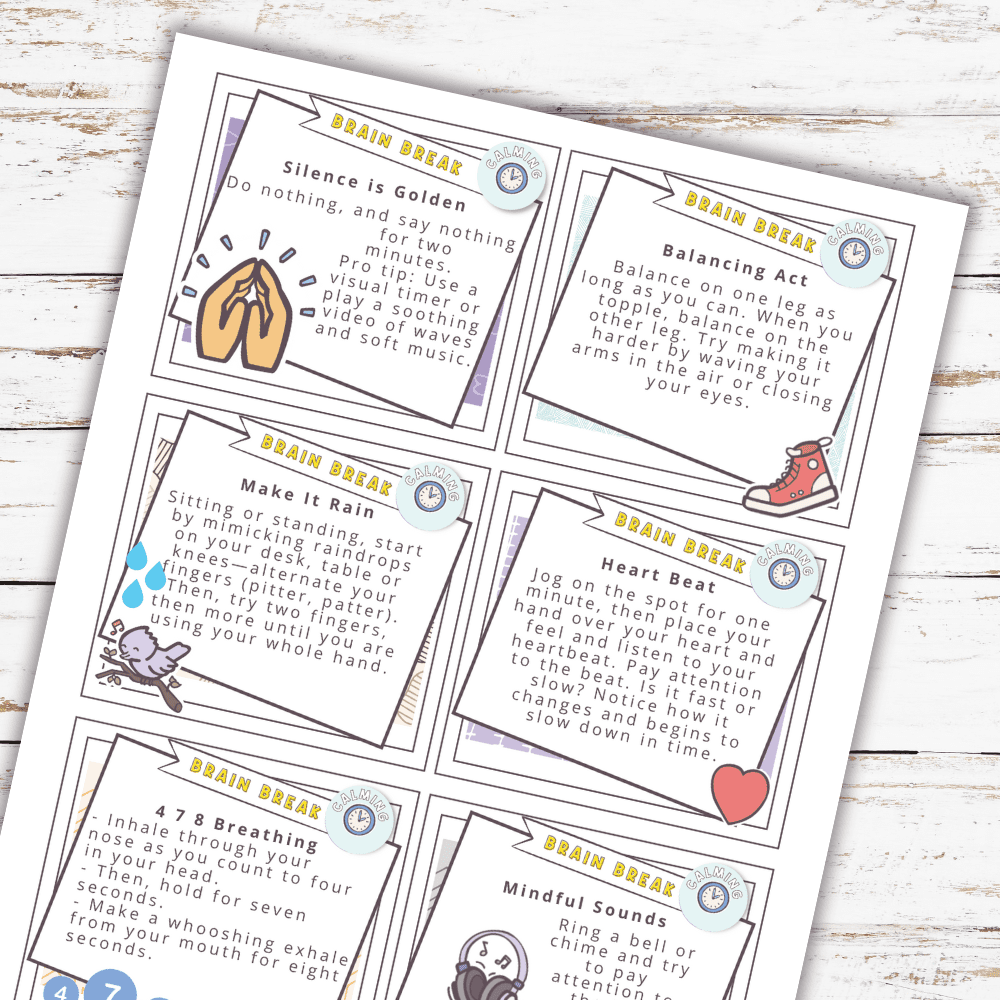 Winter Movement Brain Break Cards Social emotional activities, Brain breaks, Social skills lessons
