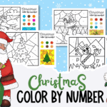 Christmas color by number