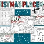 free printable Christmas Placemats