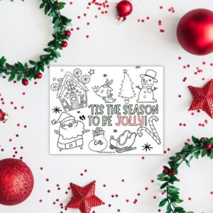 Free Printable Christmas Placemats for Kids • Mindfulmazing.com