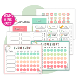 Free Printable Chore Chart For Toddlers or Preschoolers • Mindfulmazing.com