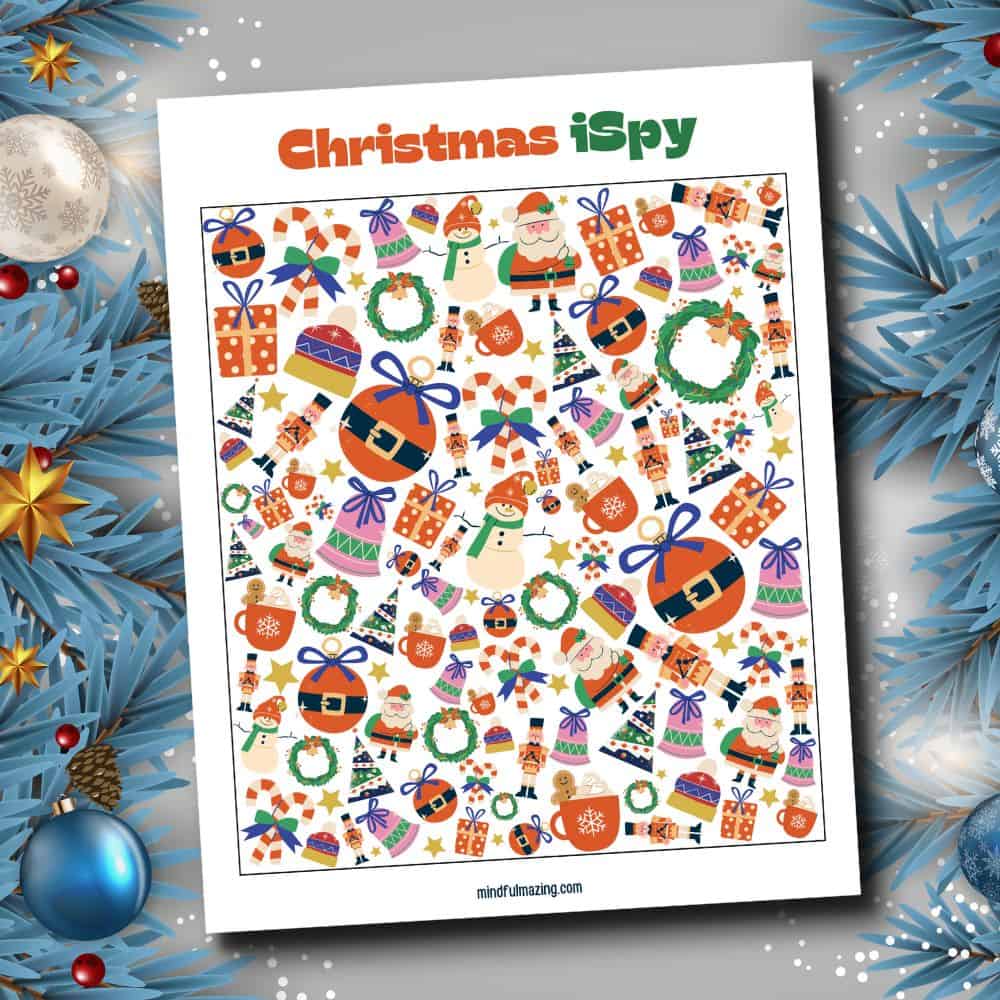 free printable i spy christmas