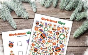 printable Christmas I Spy FREE