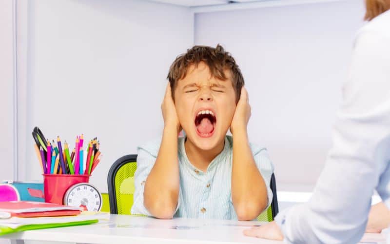 Child with rigid behavior