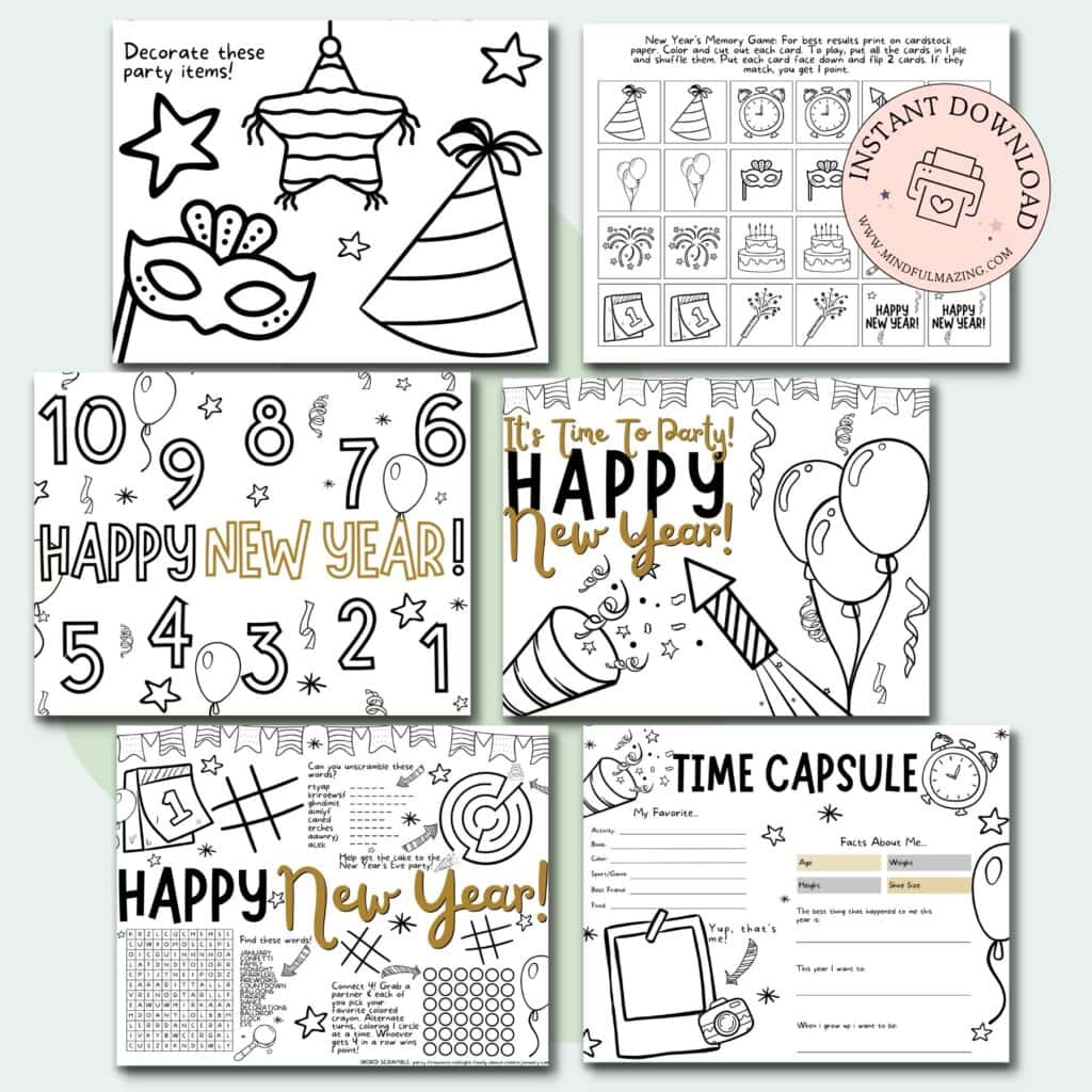 News years eve activities for kids