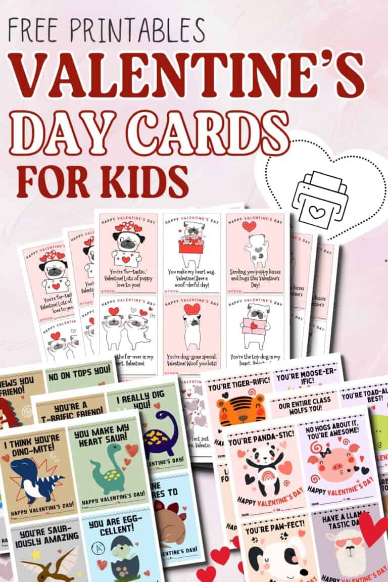 30+ Free Printable Valentine's Cards for Kids [Adorable ...