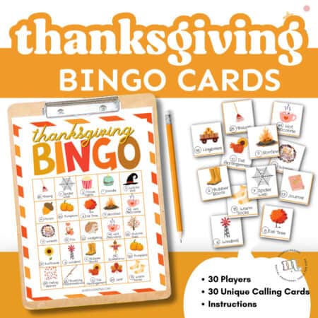 free printable thanksgiving bingo cards