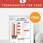 free anger thermometer activity for kids