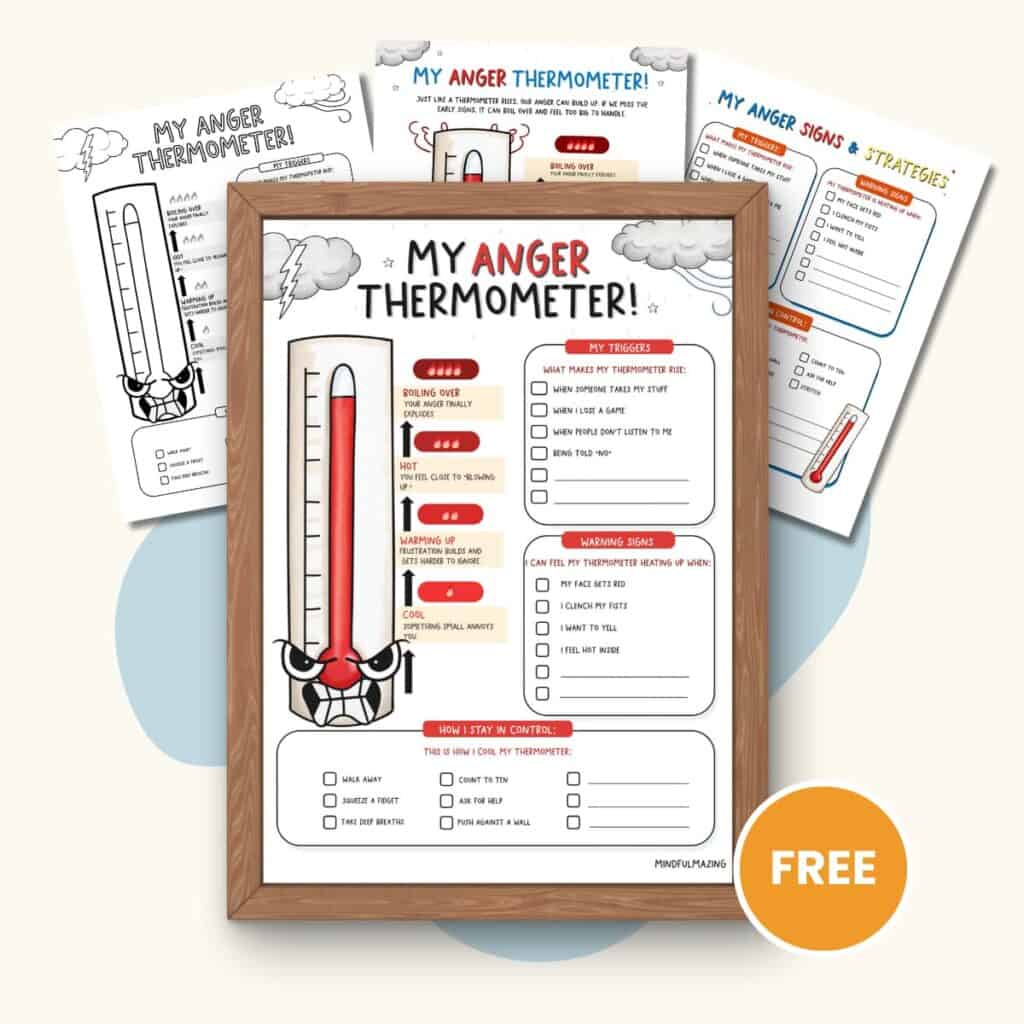 anger thermometer therapists aid