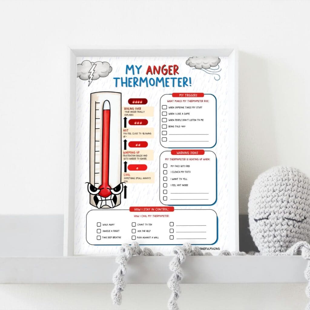 anger thermometer with coping skills