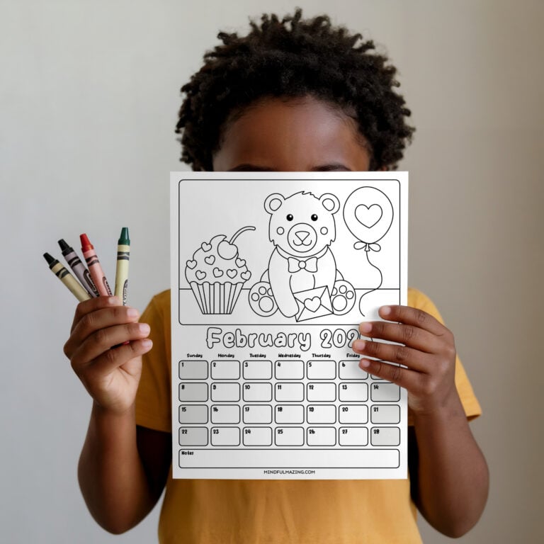 Free Coloring Calendars for Kids